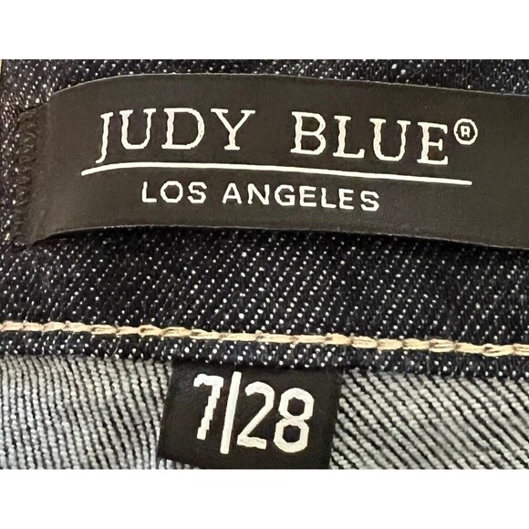 Judy Blue Jeans Women 28 Blue Mom Jean Tapered High Rise Dark Wash Denim NWT - Picture 11 of 16